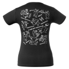 Женские футболки с шелкографией черные
