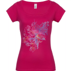Женские футболки с шелкографией цветные