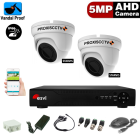 Комплект для видеонаблюдения - 2 антивандальные всепогодные камеры HD 5Мп/Mpx  