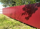 Забор из профлиста 2,5 м С8  с двухсторонним полимерным покрытием 