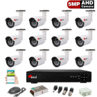 Комплект видеонаблюдения уличный на 12 AHD камер 5.0MP  