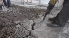 Демонтаж бетонных полов до 100 мм армиров