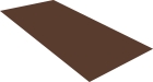Плоский лист Grand Line 0,7 мм PE с пленкой RAL 8017 шоколад