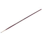 Кисть художественная синтетика бордовая Гамма "Вернисаж", круглая №0, длинная ручка