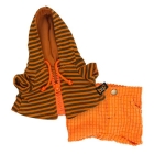 Оранжевые штаны и толстовка с капюшоном для Басика 22 см арт.OKs22-054