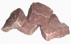 Камни  для бани и сауны Малиновый кварцит колотый 20 кг