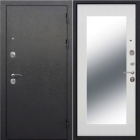 Дверь входная с зеркалом «ТОЛСТЯК» 10 см., Белая матовая