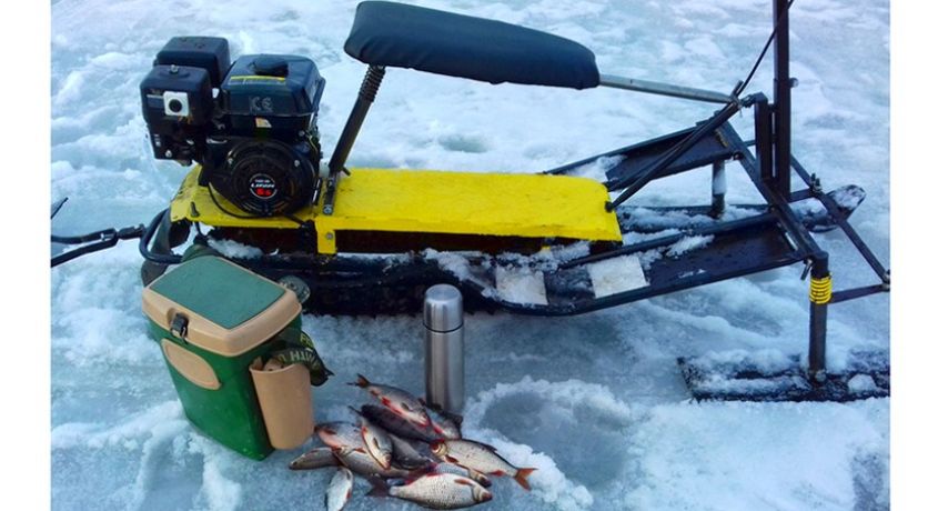 Скидка 50% на мини снегоход «ВЕТЕРОК» 6,0 л.с. от производителя мототехники для рыболовов и охотников «САМ».