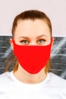 Трикотажная маска для лица 03 красная