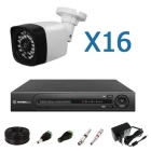 Комплект видеонаблюдения с записью - уличный ЛАЙТ на 16 IP - камер 1080N