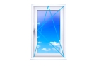 Одностворчатое окно Rehau Geneo 86 (поворотно-откидное)