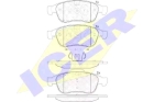 Комплект тормозных колодок, дисковый тормоз арт: ICER 181915