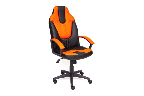 Игровое кресло NEO (2) кож/зам, черный+оранжевый
