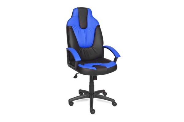 Игровое кресло NEO (2) кож/зам, черный+синий