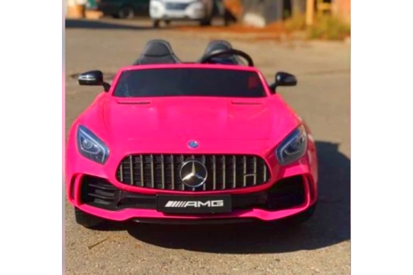 Электромобиль детский Мерседес/Mercedes GTR розовый