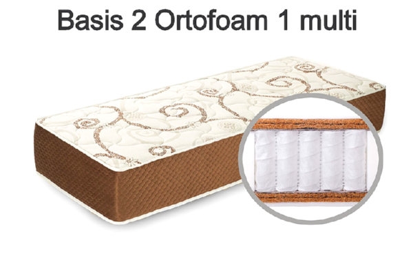 Пружинный матрас Basis 2 Ortofoam 1 multi (80*200)