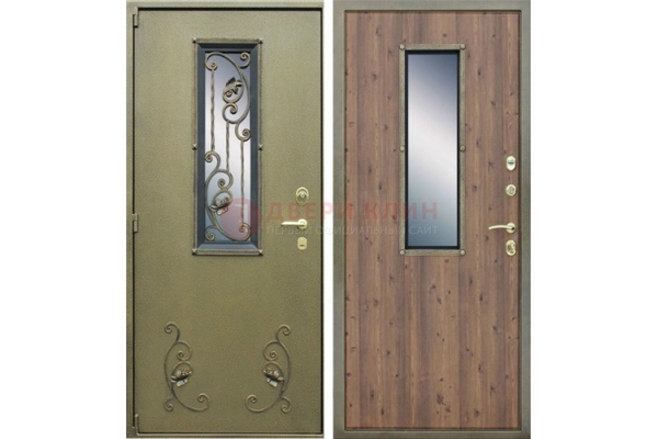 Входная железная дверь с терморазрывом в загородный дом ДСК-44