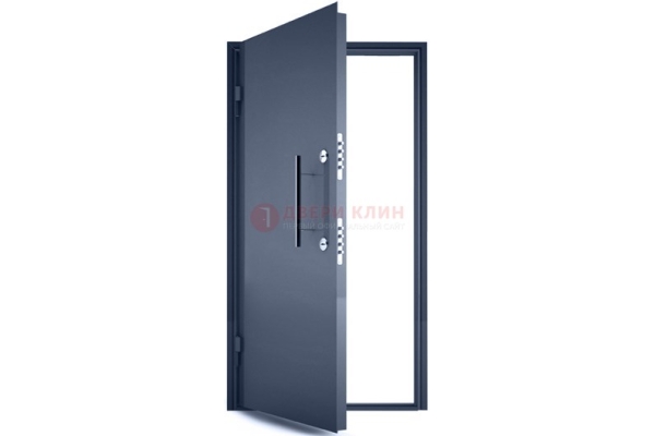 Черная металлическая бронированная дверь ДБ-1