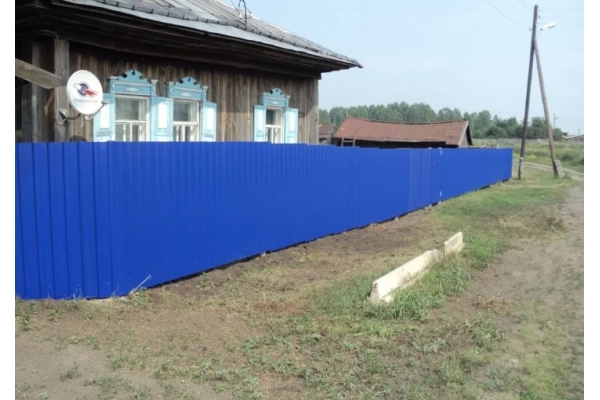 Забор из профлиста 2,2м С8 с односторонним полимерным покрытием 