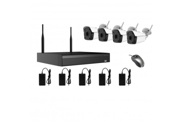Комплект беспроводного видеонаблюдения на 4 уличные WiFi видеокамеры 8.0Мп - SVN SOUL KIT 8  