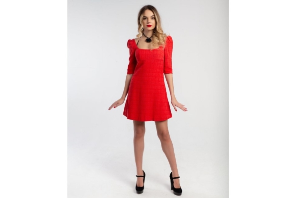 Платье красное мини эксклюзивное дизайнерское