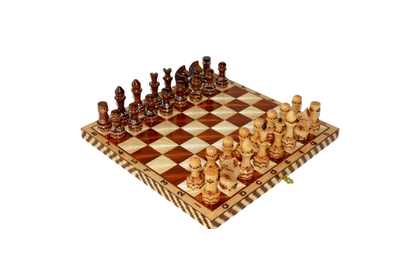 Шахматы обиходные художественные инкрустированные 290*145*38мм арт.Р-15