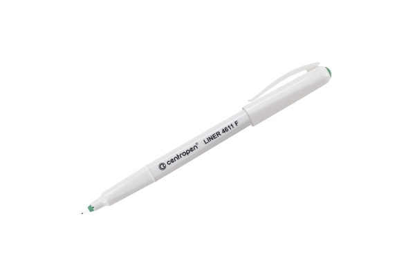 Ручка капиллярная Centropen "Liner 4611" зеленый 0,3мм, трехгранная