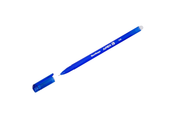 Ручка гелевая стираемая Berlingo "Apex E", синяя, 0,5мм, трехгранная