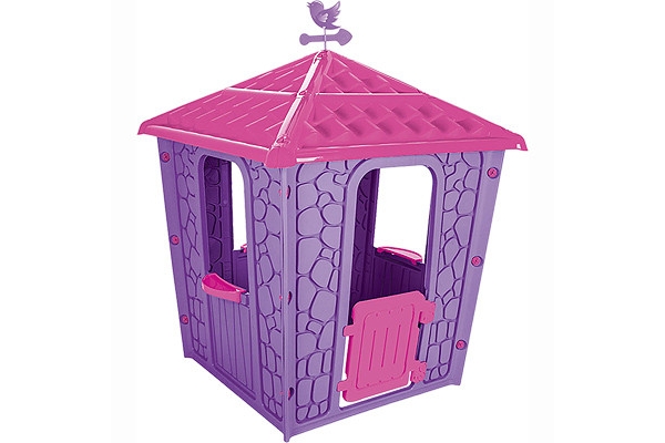 Игровой домик STONE HOUSE Pilsan розово-фиолетовый