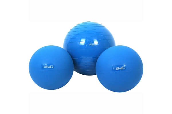 Мяч утяжеленный MED BALL 23 см 2 кг синий Ledraplastic