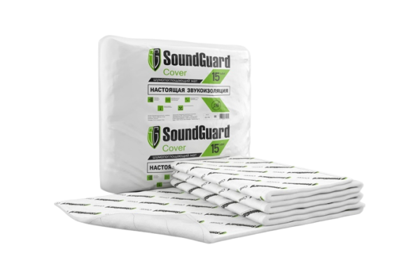 Саундгард Звукоизоляционный мат SoundGuard Cover 15 мм, 7,5 м2