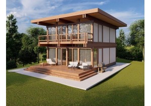 Двухэтажный дом по технологии Фахверк «Проект Сиена»
