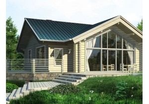 Одноэтажный дом по технологии Фахверк «Проект Лансен»
