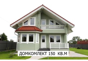 Строительство дома из клееного бруса 10,8 х 8,9 м