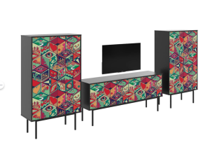 Мебель в гостиную модульная в современном стиле Boho Color 5