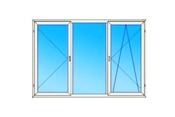 Пластиковое окно Rehau Euro-Design №3