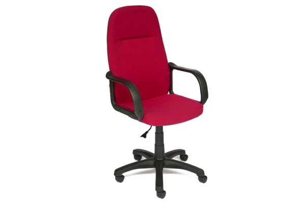 Кресло для персонала LEADER ткань, бордо
