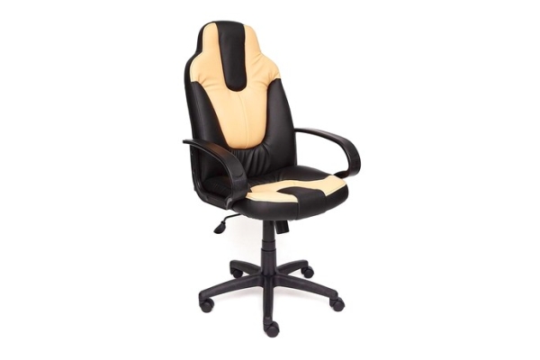 Игровое кресло NEO (1) кож/зам, черный/бежевый
