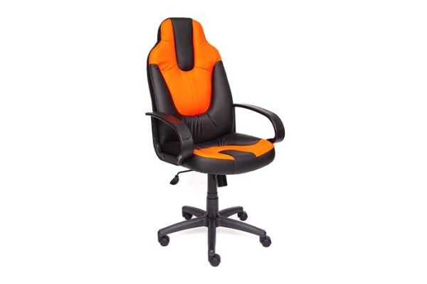 Игровое кресло NEO (1) кож/зам, черный/оранжевый