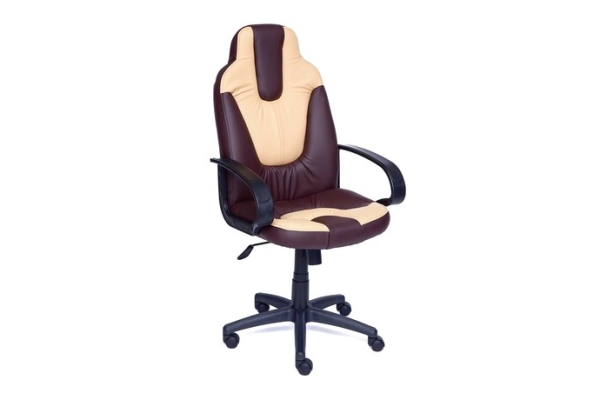 Игровое кресло NEO (1) кож/зам, коричневый/бежевый