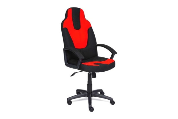 Игровое кресло NEO (3) ткань, черный+красный