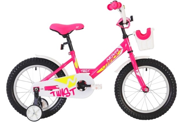 Детский велосипед Novatrack Twist 18 с корзинкой (2020)