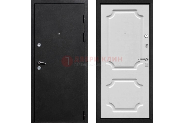 Черная железная дверь с порошковым покрытием ДП-180