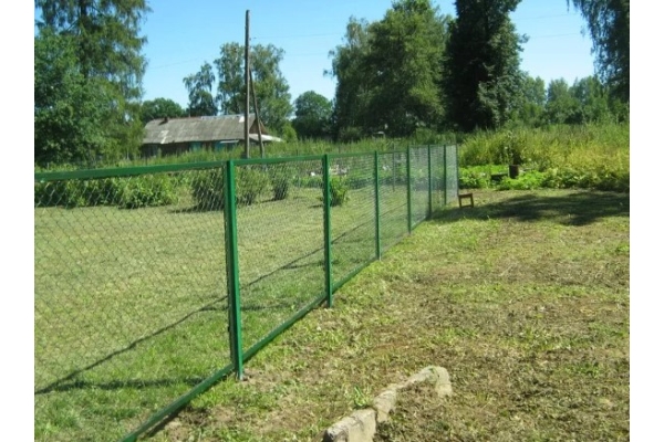 Забор из сетки рабицы секционные 1,5 м