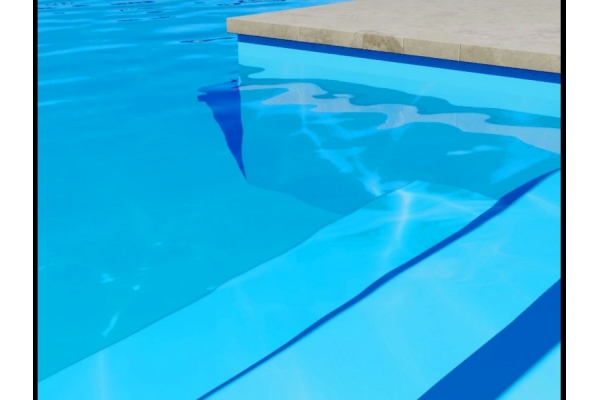 Пленка ПВХ для бассейнов (голубая) 1,3 мм