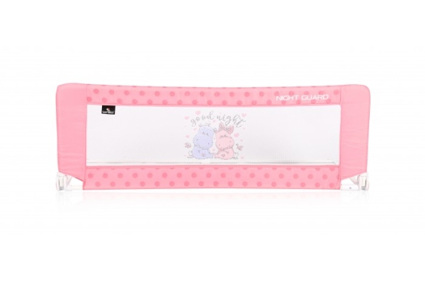 Защитный барьер для кроватки Lorelli Night Guard 120 см Розовый / Pink Hippo 2028