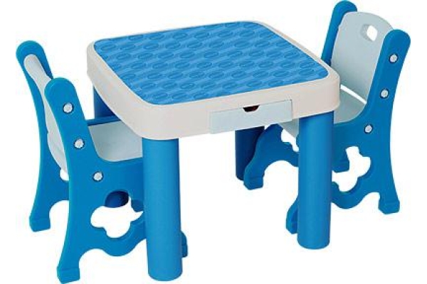 Стол и 2 стульчика, голубые Edu-Play