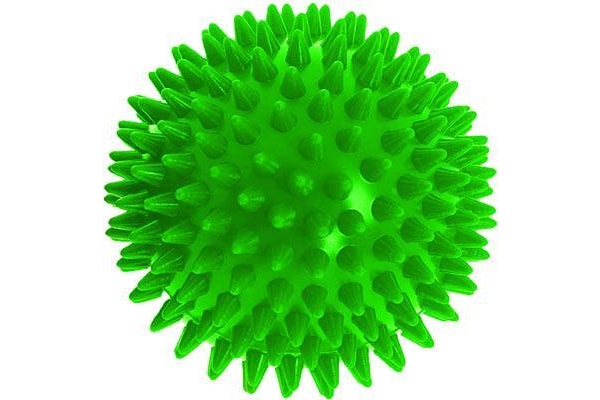 Мяч массажный ЕЖИК 6,5 см зеленый МалышОК Альпина Пласт