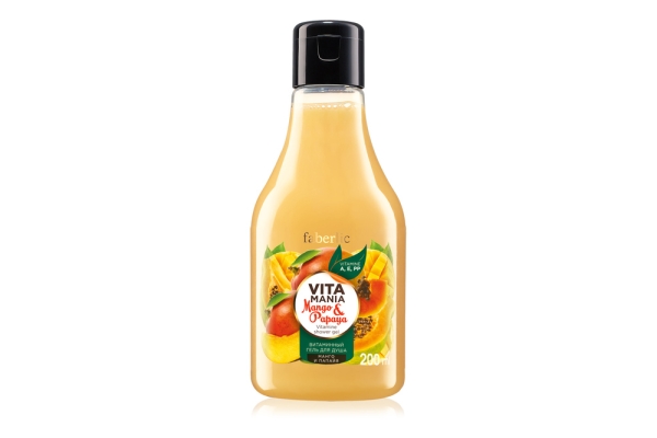 Гель для душа витаминный «Манго & папайя» Vitamania Фаберлик