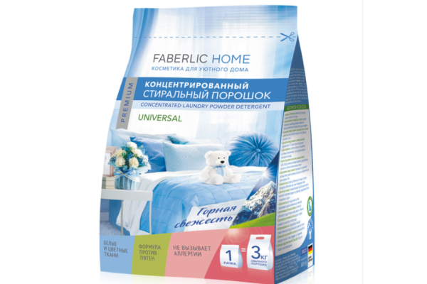 Стиральный порошок универсальный концентрированный «Горная свежесть» Faberlic Home